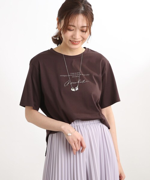 【UVカット/接触冷感/洗える】ロゴTシャツ