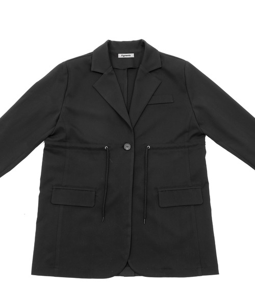 Figments（フィグメンツ）の「ドローコードサマージャケット（その他アウター・レディース・ブラック・FREE）」の2枚目の写真