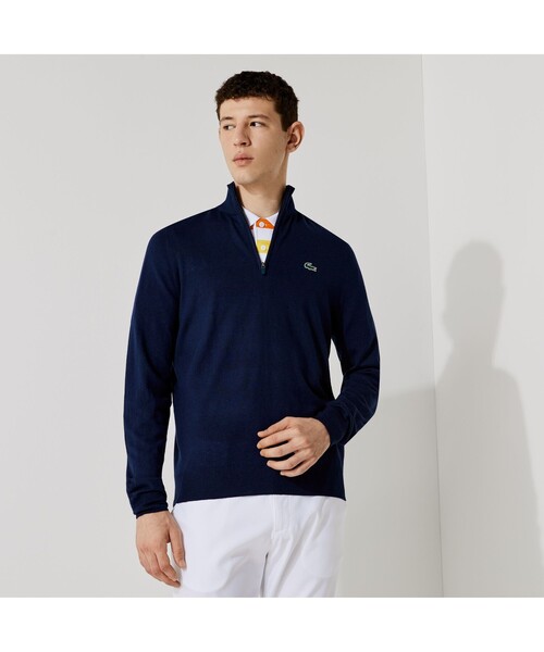 ラコステスポーツ　ハーフジップゴルフセーター ラコステ LACOSTE クールマックスニットハーフジップゴルフ
