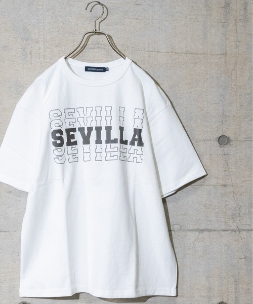 JOHN'S CLOSET(ジョンズクローゼット)の「【50】カレッジプリントビッグTシャツ(Tシャツ/カットソー・メンズ・ブラック/ホワイト系その他/ホワイト/ホワイト系その他2/ベージュ/ブラック系その他・MEDIUM/LARGE)」の1枚目の写真