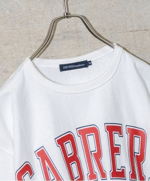 JOHN'S CLOSET(ジョンズクローゼット)の「【50】カレッジプリントビッグTシャツ(Tシャツ/カットソー・メンズ・ブラック/ホワイト系その他/ホワイト/ホワイト系その他2/ベージュ/ブラック系その他・MEDIUM/LARGE)」の13枚目の写真