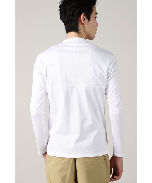 HIGH STREET(ハイストリート)の「HIGH STREET∴CLEANSERスムースヘンリーネックカットソー(Tシャツ/カットソー・メンズ・ブラック/ホワイト/ピンク・L/M/LL)」の8枚目の写真