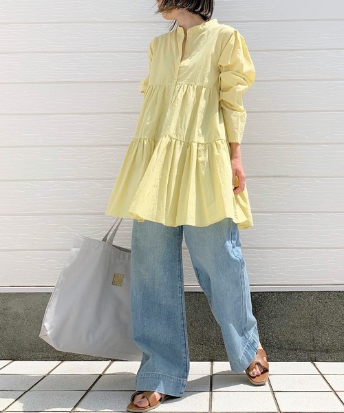 Q（キュー）の「Qgirl ワイドデニムブリーチ（デニムパンツ・レディース・ライトインディゴブルー・MEDIUM/LARGE/SMALL）」の5枚目の写真