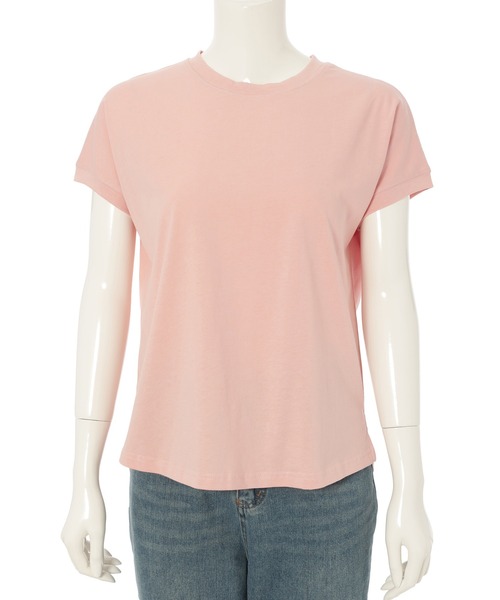 fifth（フィフス）の「フレンチスリーブカットソー（Tシャツ/カットソー・レディース・ブラック/ホワイト/ピンク/ライトグリーン/イエロー/チャコールグレー・M）」の6枚目の写真