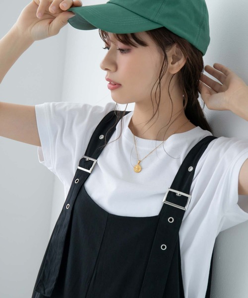 fifth（フィフス）の「フレンチスリーブカットソー（Tシャツ/カットソー・レディース・ブラック/ホワイト/ピンク/ライトグリーン/イエロー/チャコールグレー・M）」の20枚目の写真