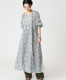 Simplicite | ドビープリントスモックワンピース(ワンピース)