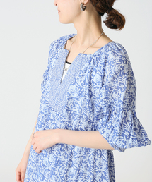 Simplicite | ドビープリントスモックワンピース(ワンピース)