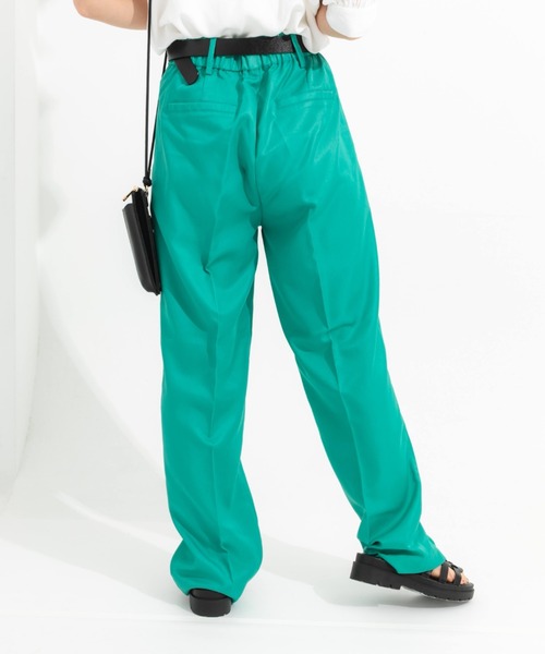 nemne store(ネンネストア)の「カラータックワイドストレートパンツ(その他パンツ・レディース・ブラック/ピンク/グリーン・SMALL/MEDIUM)」の20枚目の写真