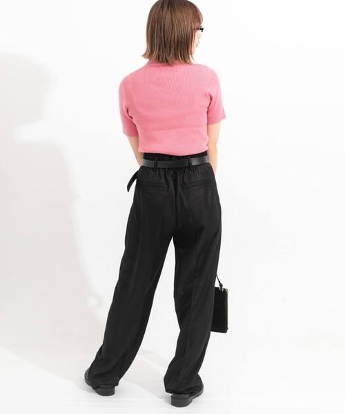 nemne store(ネンネストア)の「カラータックワイドストレートパンツ(その他パンツ・レディース・ブラック/ピンク/グリーン・SMALL/MEDIUM)」の11枚目の写真