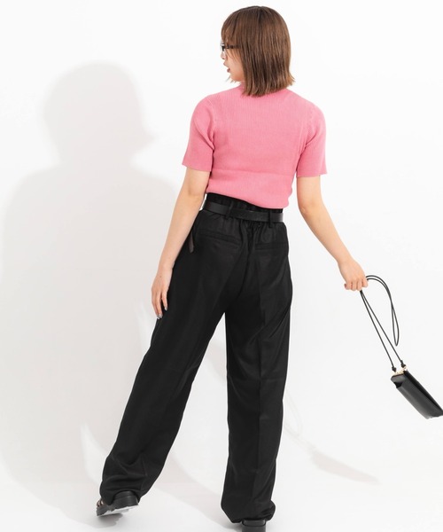 nemne store(ネンネストア)の「カラータックワイドストレートパンツ(その他パンツ・レディース・ブラック/ピンク/グリーン・SMALL/MEDIUM)」の18枚目の写真