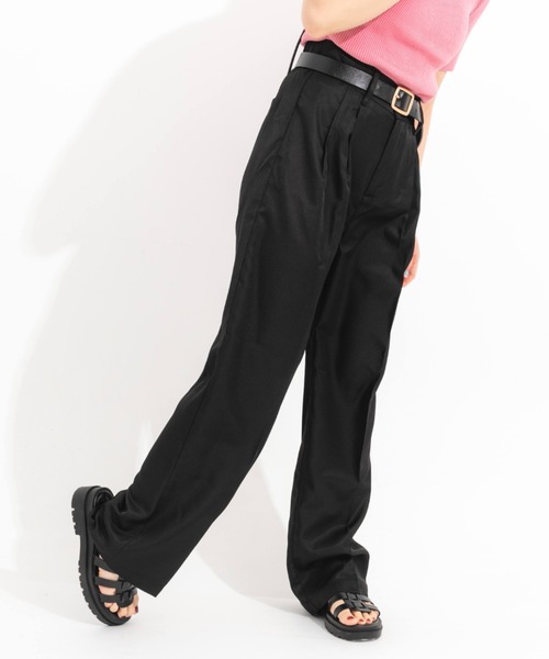 nemne store(ネンネストア)の「カラータックワイドストレートパンツ(その他パンツ・レディース・ブラック/ピンク/グリーン・SMALL/MEDIUM)」の17枚目の写真