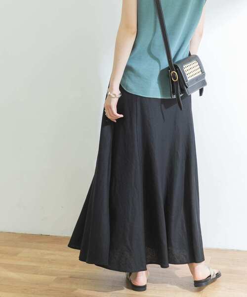 URBAN RESEARCH（アーバンリサーチ）の「リネンレーヨンフレアスカート（スカート・レディース・ブラック/ブルー/ベージュ・FREE）」の15枚目の写真