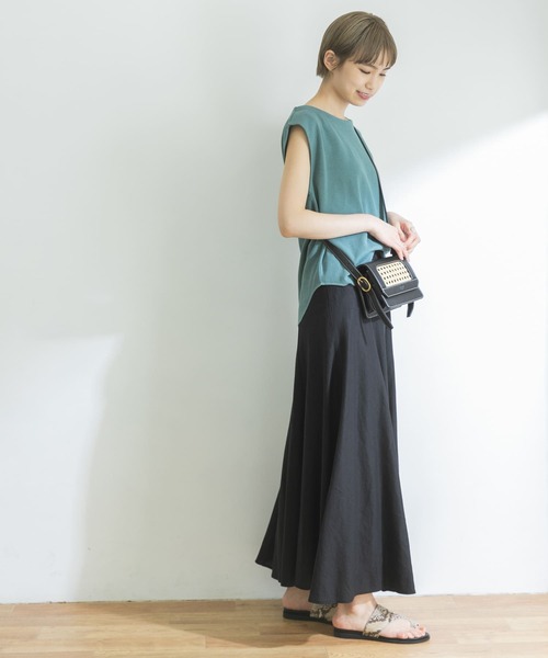 リネンレーヨンフレアスカート URBAN RESEARCH（アーバンリサーチ）の「リネンレーヨンフレア