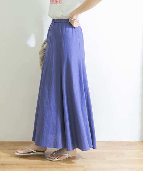 URBAN RESEARCH（アーバンリサーチ）の「リネンレーヨンフレアスカート（スカート・レディース・ブラック/ブルー/ベージュ・FREE）」の22枚目の写真