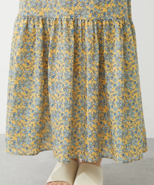 Green Parks(グリーンパークス)の「柄ティアードスカート(スカート・レディース・ブラウン/グレー/イエロー・FREE)」の16枚目の写真