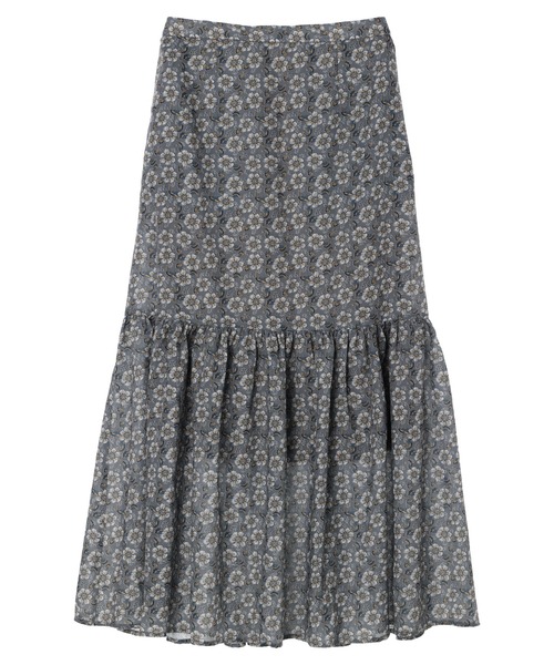 Green Parks(グリーンパークス)の「柄ティアードスカート(スカート・レディース・ブラウン/グレー/イエロー・FREE)」の21枚目の写真