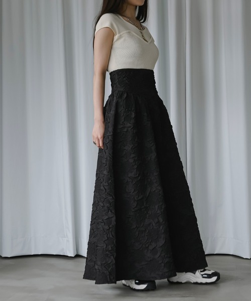 Ezick（エジック）の「ビスチェライクフレンチニット（ニット/セーター・レディース・ブルー系その他/ブラック/オフホワイト・FREE）」の6枚目の写真