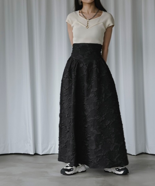 Ezick（エジック）の「ビスチェライクフレンチニット（ニット/セーター・レディース・ブルー系その他/ブラック/オフホワイト・FREE）」の8枚目の写真