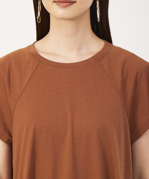 qualite（カリテ）の「ストライプテープドロストカットソー（Tシャツ/カットソー・レディース・オフホワイト/キャメル/ブルー・フリー）」の17枚目の写真