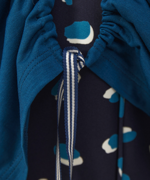 qualite（カリテ）の「ストライプテープドロストカットソー（Tシャツ/カットソー・レディース・オフホワイト/キャメル/ブルー・フリー）」の5枚目の写真