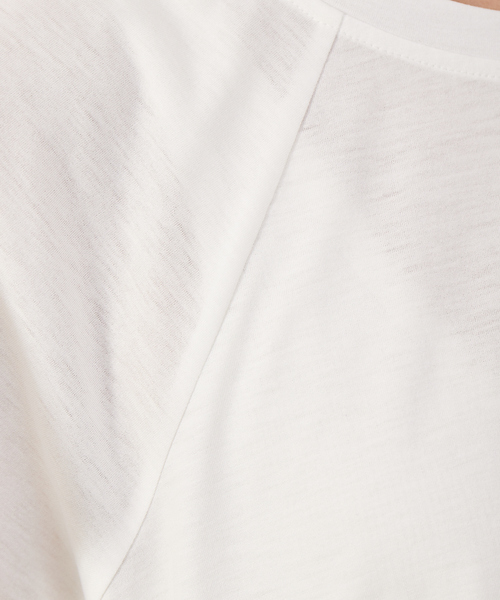 qualite（カリテ）の「ストライプテープドロストカットソー（Tシャツ/カットソー・レディース・オフホワイト/キャメル/ブルー・フリー）」の20枚目の写真