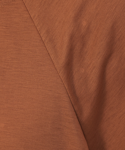 qualite（カリテ）の「ストライプテープドロストカットソー（Tシャツ/カットソー・レディース・オフホワイト/キャメル/ブルー・フリー）」の18枚目の写真