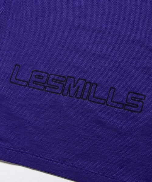 Reebok（リーボック）の「レズミルズR アクティブチル スタイル Tシャツ  / Les MillsR ACTIVCHILL Style T-Shirt （Tシャツ/カットソー・レディース・パープル・X-LARGE/MEDIUM/SMALL/X-SMALL/LARGE）」の4枚目の写真