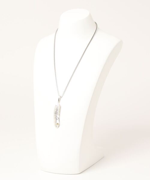 【セール】【blatto 925silver】925シルバートップ 白銀加工 イーグル フェザー ネックレス / p1topne16-8g（ネックレス）｜blatto（ブラット） pattayablatt.com