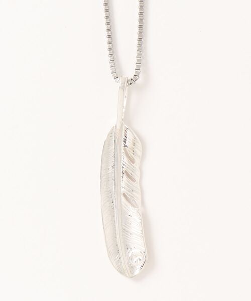 【セール】【blatto 925silver】925シルバートップ 白銀加工 イーグル フェザー ネックレス / p1topne16-8g（ネックレス）｜blatto（ブラット） pattayablatt.com