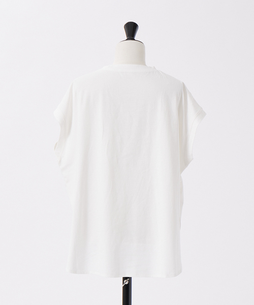 abahouse mavie（アバハウスマヴィ）の「フレンチオーバーロゴＴシャツ（Tシャツ/カットソー・レディース・ホワイト/チャコールグレー/ダークオレンジ・フリー）」の10枚目の写真