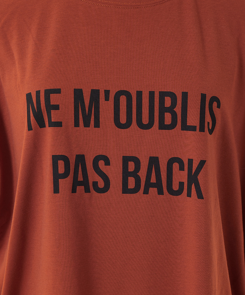 abahouse mavie（アバハウスマヴィ）の「フレンチオーバーロゴＴシャツ（Tシャツ/カットソー・レディース・ホワイト/チャコールグレー/ダークオレンジ・フリー）」の6枚目の写真