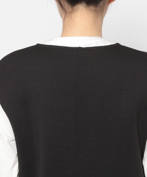 LEPSIM（レプシィム）の「【FOR I SERIES】ポケットツキベスト　158113（Tシャツ/カットソー・レディース・ブラック/ベージュ/カーキ・SMALL）」の19枚目の写真