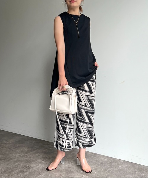 prose verse（プロズヴェール）の「《WEB限定》幾何柄パイピングラインパンツ（その他パンツ・レディース・オフホワイト・ﾌﾘ-）」の8枚目の写真