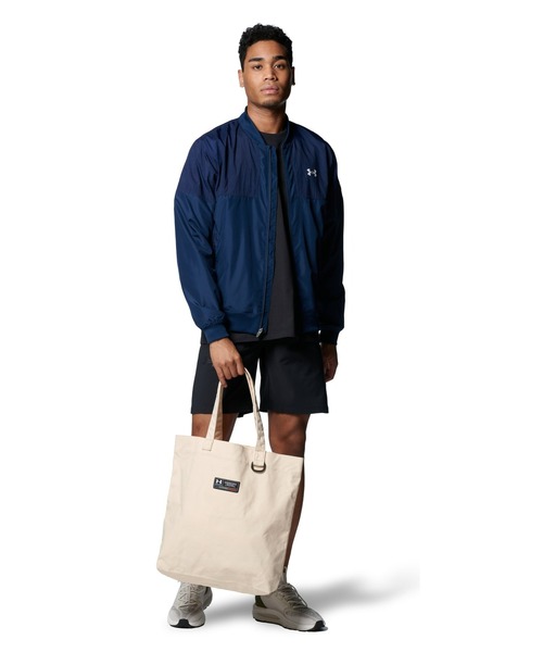 UNDER ARMOUR（アンダーアーマー）の「UAキャンバス トートバッグ（トレーニング/メンズ/レディース）（ショルダーバッグ・レディース・ブラック/ホワイト・ONESIZE）」の20枚目の写真