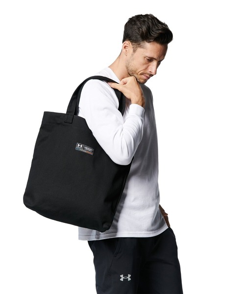 UNDER ARMOUR（アンダーアーマー）の「UAキャンバス トートバッグ（トレーニング/メンズ/レディース）（ショルダーバッグ・レディース・ブラック/ホワイト・ONESIZE）」の16枚目の写真