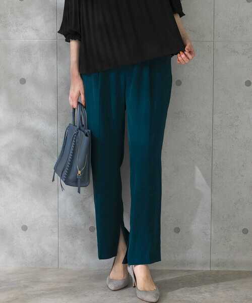 URBAN RESEARCH ROSSO（アーバンリサーチロッソ）の「ウォッシャブルインサイドスリットイージーパンツ（その他パンツ・レディース・ベージュ/ピンク/グリーン系その他・FREE）」の2枚目の写真