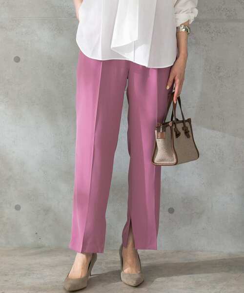 URBAN RESEARCH ROSSO（アーバンリサーチロッソ）の「ウォッシャブルインサイドスリットイージーパンツ（その他パンツ・レディース・ベージュ/ピンク/グリーン系その他・FREE）」の3枚目の写真