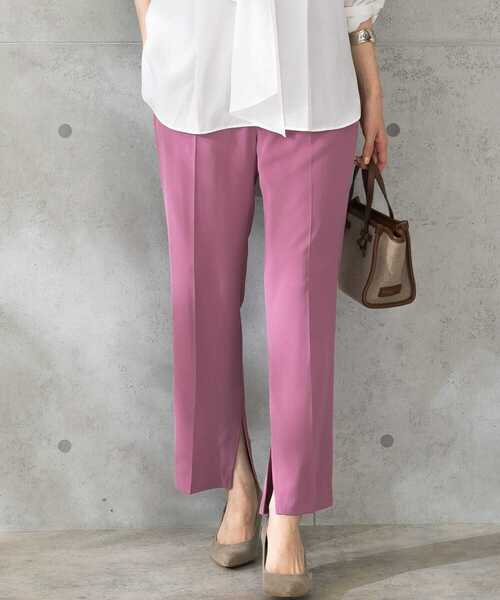 URBAN RESEARCH ROSSO（アーバンリサーチロッソ）の「ウォッシャブルインサイドスリットイージーパンツ（その他パンツ・レディース・ベージュ/ピンク/グリーン系その他・FREE）」の5枚目の写真