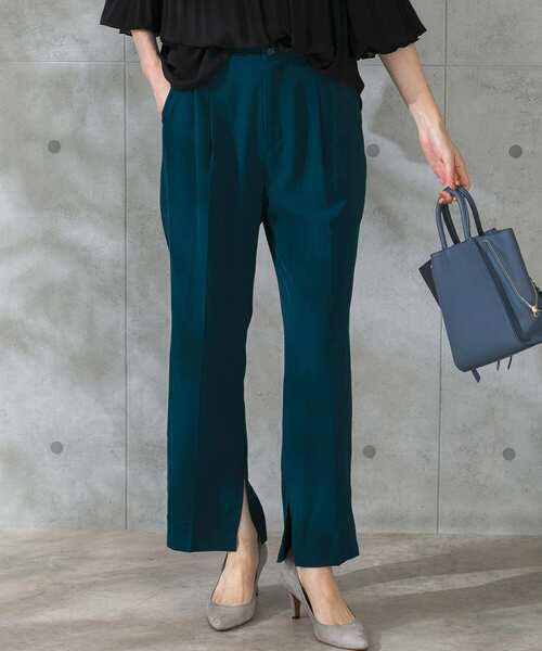 URBAN RESEARCH ROSSO（アーバンリサーチロッソ）の「ウォッシャブルインサイドスリットイージーパンツ（その他パンツ・レディース・ベージュ/ピンク/グリーン系その他・FREE）」の10枚目の写真