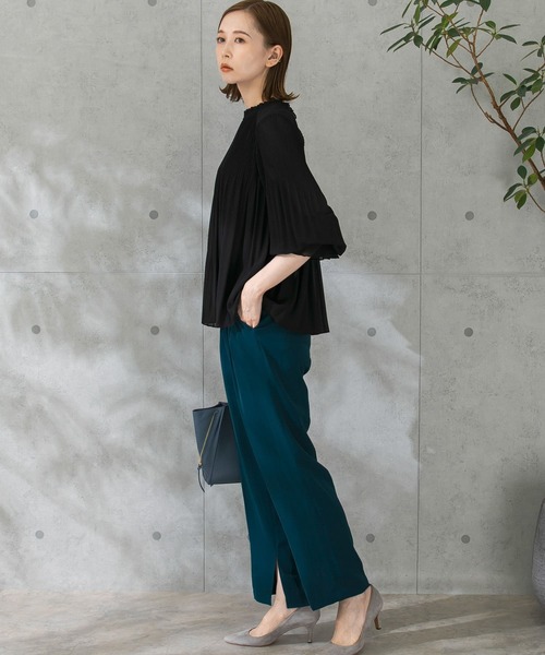 URBAN RESEARCH ROSSO（アーバンリサーチロッソ）の「ウォッシャブルインサイドスリットイージーパンツ（その他パンツ・レディース・ベージュ/ピンク/グリーン系その他・FREE）」の15枚目の写真