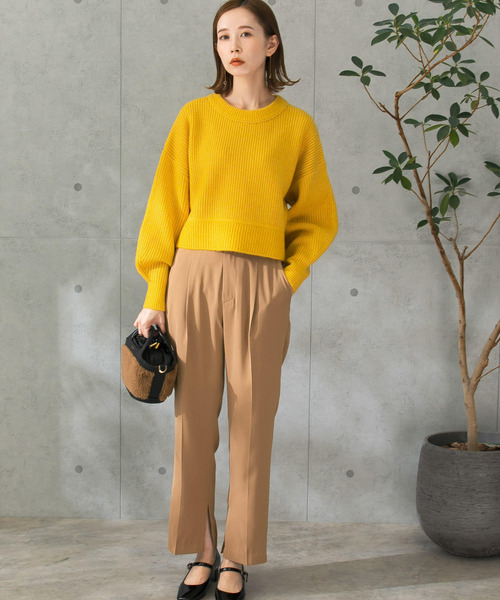 URBAN RESEARCH ROSSO（アーバンリサーチロッソ）の「ウォッシャブルインサイドスリットイージーパンツ（その他パンツ・レディース・ベージュ/ピンク/グリーン系その他・FREE）」の18枚目の写真