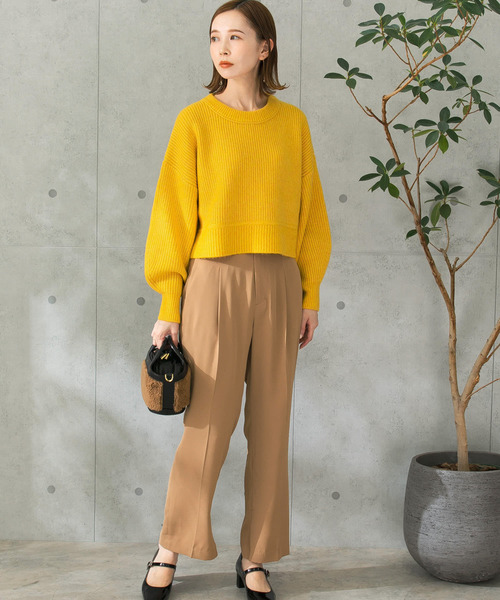 URBAN RESEARCH ROSSO（アーバンリサーチロッソ）の「ウォッシャブルインサイドスリットイージーパンツ（その他パンツ・レディース・ベージュ/ピンク/グリーン系その他・FREE）」の19枚目の写真