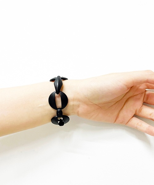 GARA（ガラ）の「GARA:STRATA BRACELET（ブレスレット・メンズ・ブラック/アンティークシルバー・M/L）」の15枚目の写真