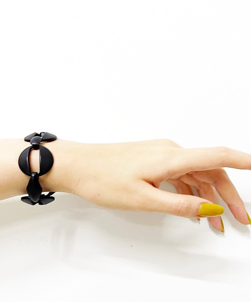 GARA（ガラ）の「GARA:STRATA BRACELET（ブレスレット・メンズ・ブラック/アンティークシルバー・M/L）」の7枚目の写真