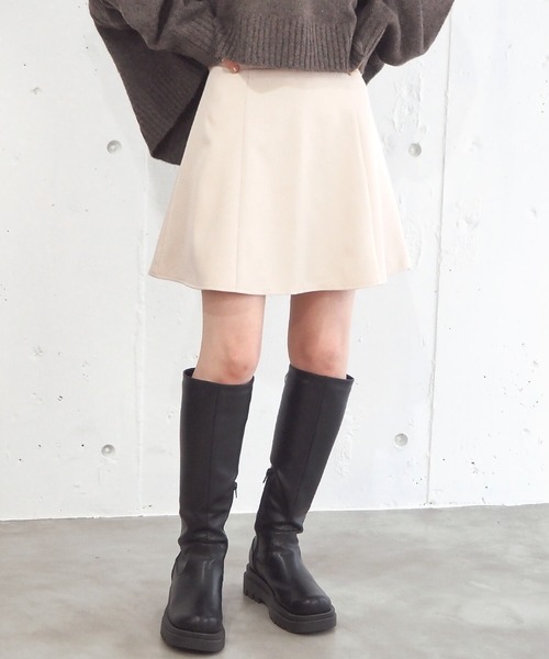 tiptop（ティップトップ）の「【2サイズ展開】ハイウエストスカパン【web限定Sサイズあり】（スカート・レディース・ブラック/アイボリー/チャコールグレー・S/M）」の5枚目の写真