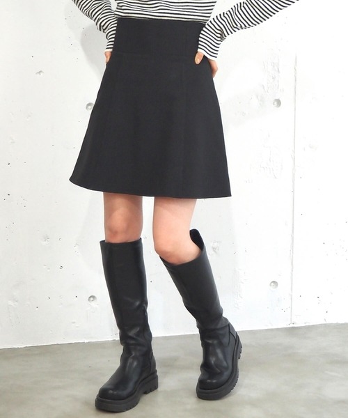 tiptop（ティップトップ）の「【2サイズ展開】ハイウエストスカパン【web限定Sサイズあり】（スカート・レディース・ブラック/アイボリー/チャコールグレー・S/M）」の9枚目の写真
