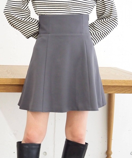 tiptop（ティップトップ）の「【2サイズ展開】ハイウエストスカパン【web限定Sサイズあり】（スカート・レディース・ブラック/アイボリー/チャコールグレー・S/M）」の15枚目の写真