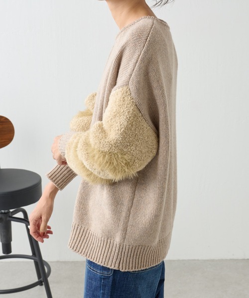 BEARDSLEY（ビアズリー）の「MIXヤーンスリーブプルオーバー