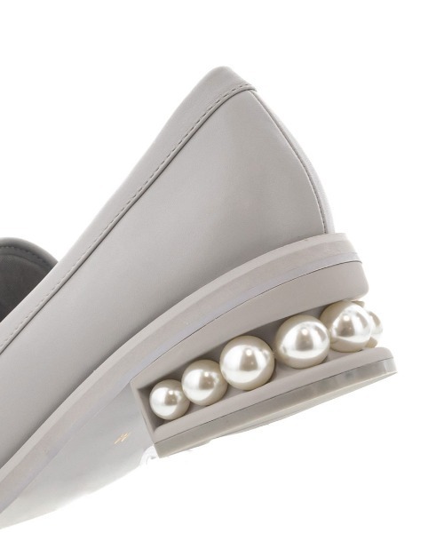 RANDA（ランダ）の「パールヒールローファーシューズ（ローファー・レディース・ブラック/アイボリー/グレー・M/L/S/LL）」の7枚目の写真