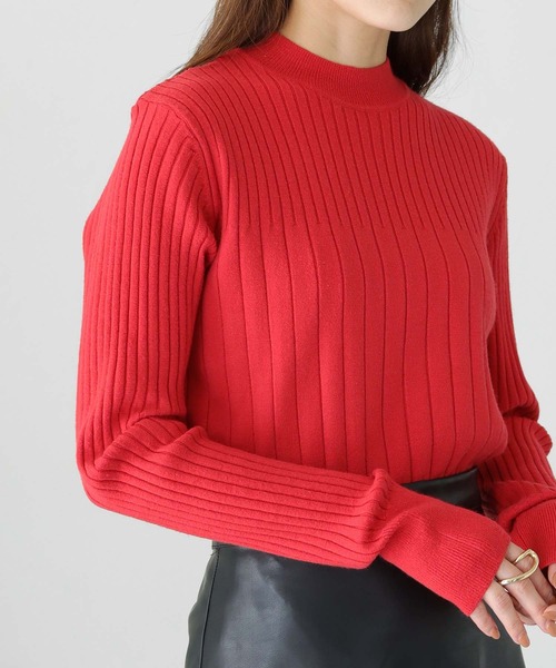 cheriella(シェリエラ)の「【cheriella】WEB限定ランダムリブプチハイネックニット新色追加 WEB LIMITED RANDOM RIB PETIT HIGH-NECK KNIT NEW COLOR(ニット/セーター・レディース・オフホワイト/パープル/レッド/ブラウン/ブラック/イエロー/ブルー/杢グレー・M)」の8枚目の写真